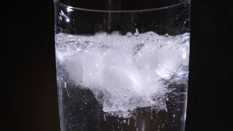 Close up of a refreshing cold drink with bubbles. Stock Footage 99065030