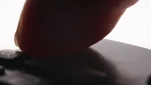 Close-Up of Remote Control Button Video stock 327807221