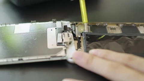 Close-up, Repair Smartphone or Mobile phone. Stock Footage 333686491