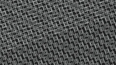 Close up of a repeating geometric square pattern in black and white, creating Stock Illustration