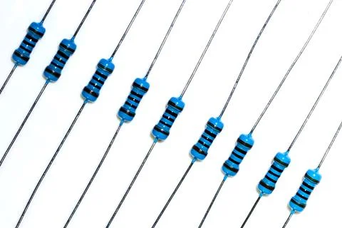 Close-up of a resistor radio component Stock Photos