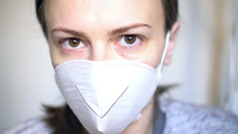 Close up respirator Stock Footage 127597523