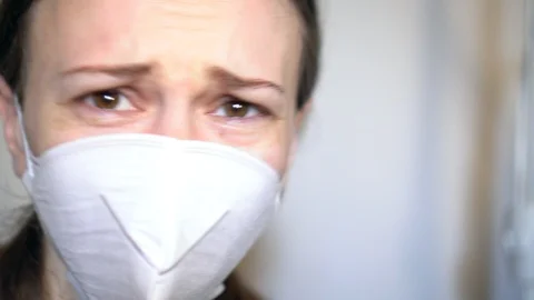 Close up respirator Stock Footage 127597583