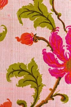 Close up of retro tapestry fabric pattern background Stock Photos