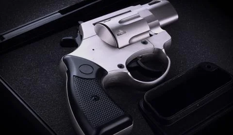 Close up revolver Stock Photos