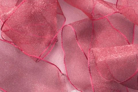 Close up of Ribbons On Background, wavy pattern like flower Stock Photos