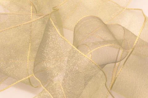 Close up of Ribbons On Background, wavy pattern like flower Stock Photos