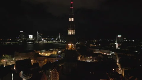 Close up Riga tower Stock Footage 319344460