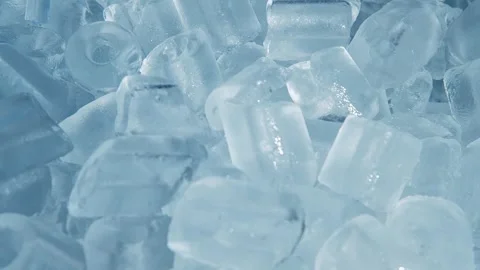 Close up Right to Left Pan Footage fresh cool ice tube. Stock Footage 254765211
