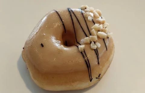 A close up of ring doughnut. Fotos de archivo