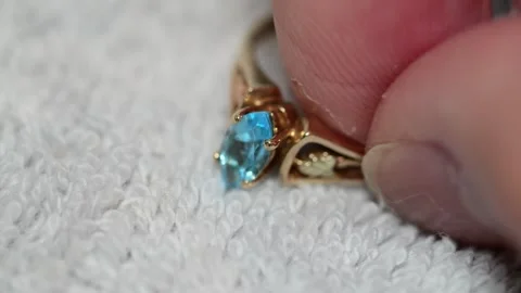 Close up of rings at a store San Francisco CA USA August 5 2026 Stock-Footage 344475522