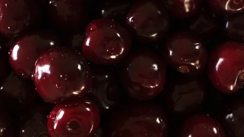 Close-up of a ripe sweet cherry Stock-Footage 79316692