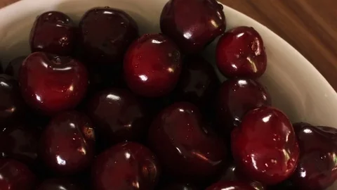 Close-up of a ripe sweet cherry 動画素材 79316746