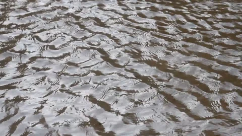 Close up ripples in a surface of a river 動画素材 104310161
