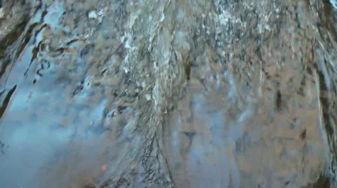 Close Up Of River Flowing Video stock 22489342