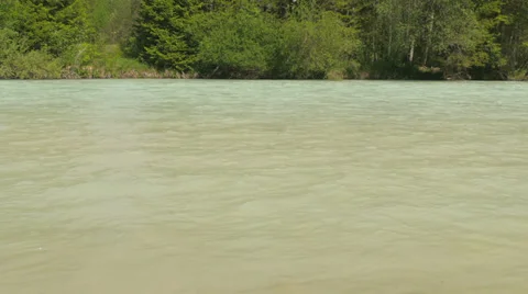 Close up river Isar in Bavaria. Video stock 39142053