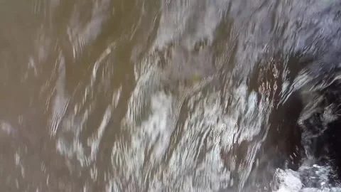 Close up river water surface in countryside Stock Footage 243950196