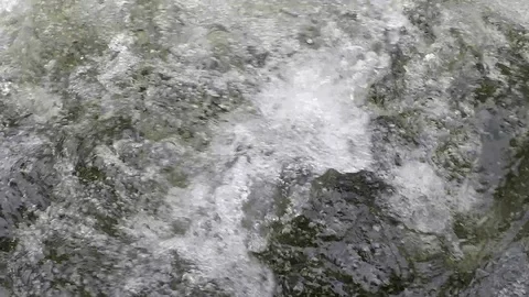 Close up of the river, Whitewater rushing. 動画素材 93492995