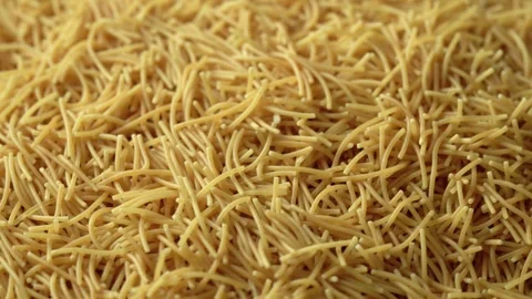 Close up roast vermicelli texture background video footage rotate Stock Footage 268801927