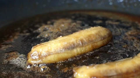 Close up roasted banana 스톡 동영상 238503492