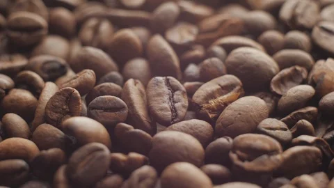 Close up of roasted coffee beans Stock-Footage 116422575