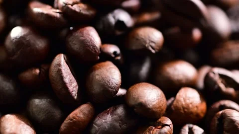 Close up of roasted coffee beans Stock Footage 289523820