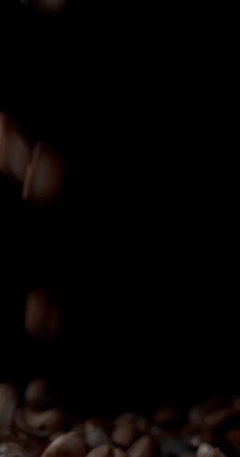 Close-Up of Roasted Coffee Beans Macro Footage – Calibrated Colors Stock Footage 317191757