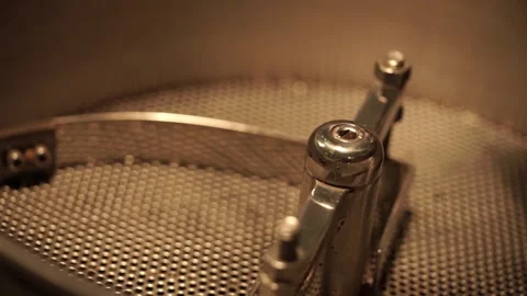 Close up of a roasted machine Stock Footage 259794354
