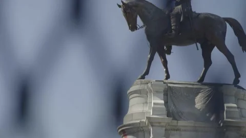 Close of up Robert E Lee Pan UP Richmond Va Stockbeeldmateriaal 160373807