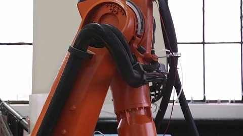 Close Up of Robot Arm Stock Footage 100591944