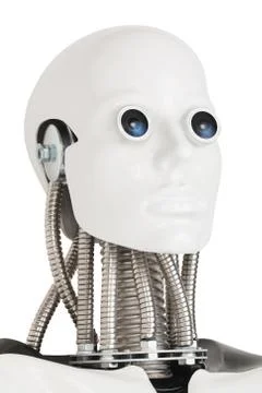 Close-up of robot head Stock Photos