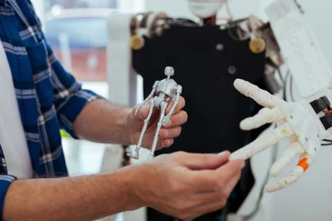 Close up of a robot model Foto stock