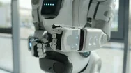 Close Up Of Robot Stretching Hand Stock Footage