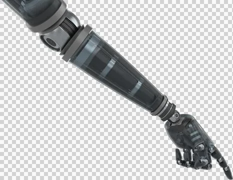 Close up of robotic arm Stock Illustration