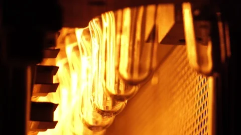 Close-up of the robots being used as part of the industry in the current account Stock Footage 112227285