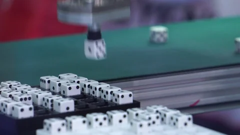 Close-up of the robots being used as part of the industry in the current account Stock Footage 112227831