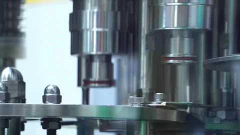 Close-up of the robots being used as part of the industry in the current account Video stock 112228219
