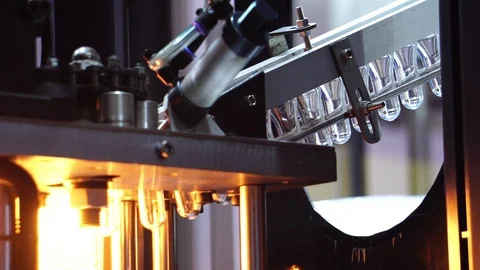 Close-up of the robots being used as part of the industry in the current account Stock Footage 112229006