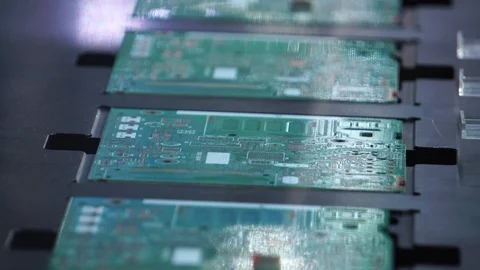 Close-up of the robots being used as part of the industry in the current account Stock Footage 112259130