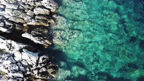 A close up of a rock Video stock 134670310