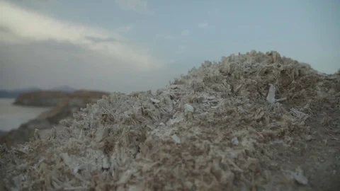 Close up on rock formation Stock Footage 73660585