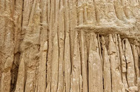 A close up of Rock formation structure in Sao Din Na Noi, Nan Thailand Stock Photos