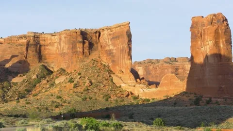 A close up of a rock mountain Stock Footage 155588337