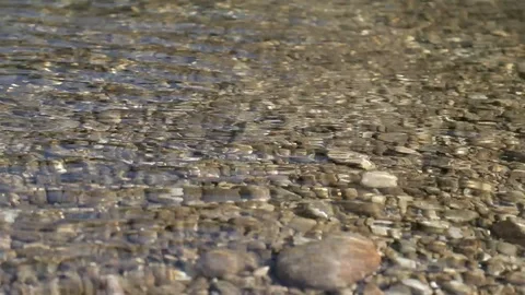 Close Up Rock Splashing in River Stock Footage 99798355