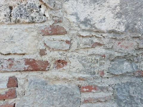 A close up of a rock wall Foto stock
