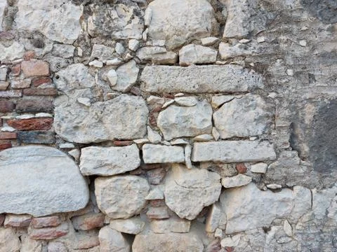 A close up of a rock wall Stock Photos
