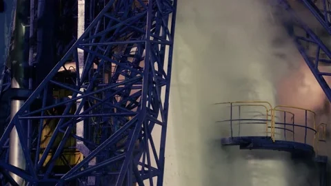 Close-up of a rocket ready to launch into space. Stock Footage 148278860