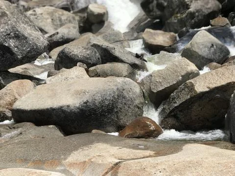 Close on rocks and rapids Foto stock