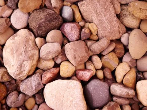 Close Up of Rocks on the ground Foto stock