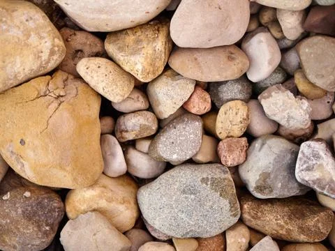 Close Up of Rocks on the ground 库存照片